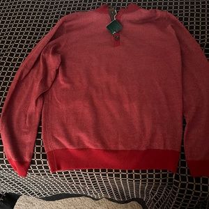 Bobby jones red pullover sweater golf